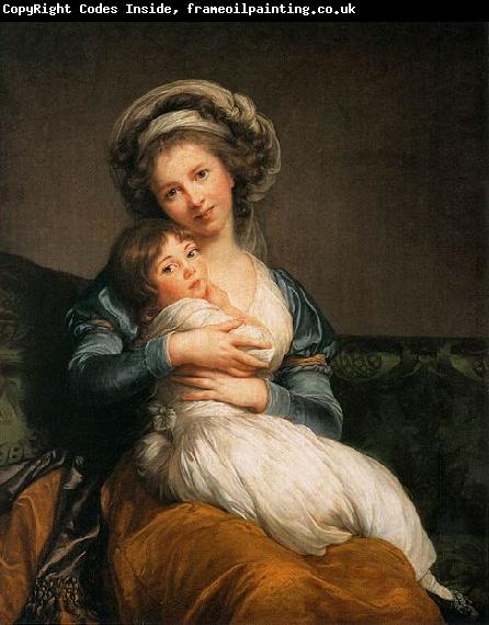 eisabeth Vige-Lebrun self-portrait with Her Daughter